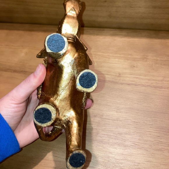 Gold + Multi Colored Elephant Figurine - Picture 5 of 5